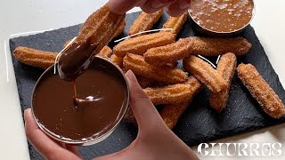 تشوروز بأسهل وألذ طريقة | The perfect & easy CHURROS recipe #asmr #churros