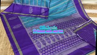 Printed silk sarees @Earthangelini