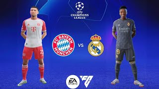 FC24 Bayern vs Real Madrid, champions league, sanderson park, vinicius JR, Rodrygo,