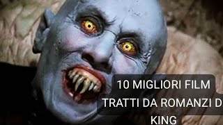 I 10 MIGLIORI FILM HORROR tratti dai ROMANZI di STEPHEN KING