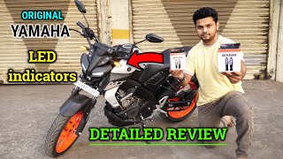 ORIGINAL Yamaha LED Indicators /Flasher for MT 15 | DETAILED REVIEW | Installation