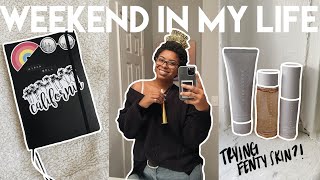 weekend in my life | target haul, Fenty Skin review, + journaling