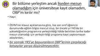 mezun olamayan öğrencinin obp hesaplaması