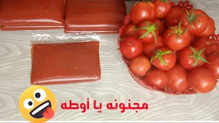 أسهل طريقه تخزين الطماطم..أول كيس زى أخر كيس..وهقولك ازاى تحفظيها ومتاخدتش مساحه فى الفريزر👌😉