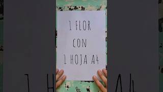 🌼 Flor con 1 hoja de papel #shorts #youtubeshorts #viralvideo