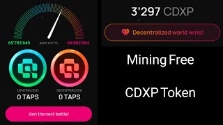 Earn Free CDXP Token | Mining CDXP Coin | Farming crypto money | Join Telegram mining Booster