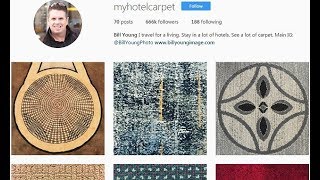 Man becomes online hit with images of hotel carpets