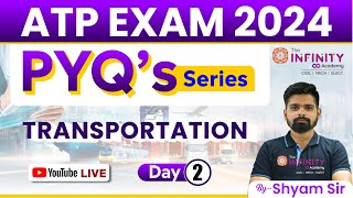 ATP Transportation PYQ | Assistant Town Planner | atp pyq analysis | Day 2 | ATP 2024 | #mpsc #atp