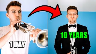 1 Day Vs 10 Years of Playing Trumpet 🎺