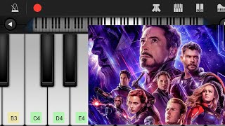 Avengers theme song on mobile piano