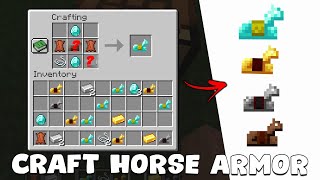 How to Craft HORSE ARMOR in Minecraft (All Editions)