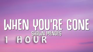 [1 HOUR 🕐 ] Shawn Mendes - When You're Gone (Lyrics)