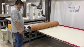 EVA foam faux teak floor production process