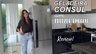 GELADEIRA COM FREEZER EMBAIXO | Consul Inverser CRE44 | Melhor geladeira pra apê! 7 meses de uso