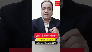 #Shorts | GIG Title on Fiverr | RAKIZAR Online