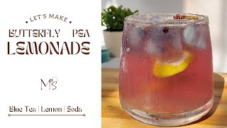 Butterfly Pea | Blue Tea | Lemonade|Refreshing cool drink #youtubeshorts #bluetea #butterflypeatea