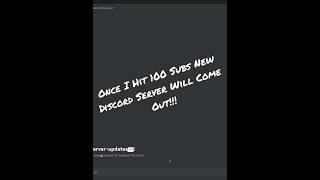 Almost at 100 subs #discord #discordserver #comingsoon