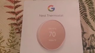 Unboxing & installing my new, FREE Google Nest thermostat