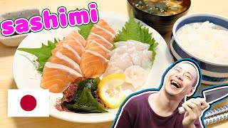 How to Slice Salmon Sashimi with a Japanese Knife & Miso Soup