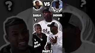 #Deion & #Shilo Sanders😡 'ROAST' Each Other (PART 2) | YOU USE ME DAWG 🤔| I Do Alot Dawg 😂 #shorts