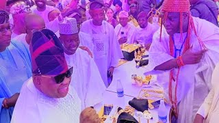 LOVELY MOMENT WHEN GOV. ADEMOLA ADELEKE STORM OONI OF IFE 50TH YEAR BIRTHDAY CEREMONY