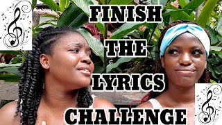 FINISH THE LYRICS CHALLENGE|FT BESTIE|SHANTANA REDMAN