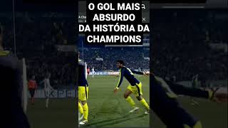 O GOL MAIS ABSURDO DE TODA HISTÓRIA DA CHAMPIONS MARCADO POR OZIL PELO ARSENAL #shorts #videosshorts