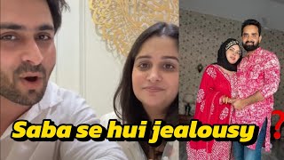 Shoaib ko hui saba se jealousy 🤔 || Saba ki good news ki reveal 🤪 #shoaibibrahimvlog