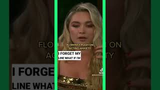 Florence Pugh talks about anxiety