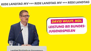 Leistung bei Bundesjugendspielen | David Wulff, MdL FDP-Fraktion | Drucksache 8/2734 Landtag MV