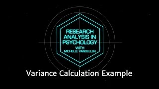 Variance Calculation Example | UGA Statistics