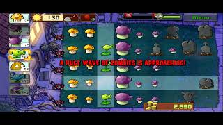 Plant vs Zombies: Night Level 4