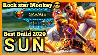 SUN BEST BUILD, MARTIS MOBILE LEGENDS, SUN GAMEPLAY, SEASON 17, SUN SAVAGE, 2020 MLBB