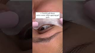 Taping Bottom Lashes for Lash Extension Application