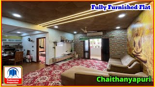 Fully Furnished Flat for sale in Chaithanyapuri || Hyderabad || 3 BHK Flat || Padmasree properties