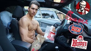 FAST FOOD CHALLENGE | Full Day of Eating on a Cut (3100 Calories)