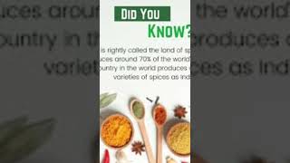 Fact 14 70%spices of world are produced and exported by india 75 out of109 variety india