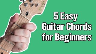 Master these 5 easy Chords Now 🤯 guitar lessons for beginners 🎸