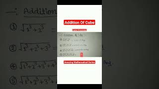 Addition Of Cube || @CapitalofKnowledge  #maths #ssc