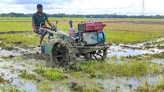 12hp power tiller // Power tiller rotavator in mud // Power tiller videos // power tiller