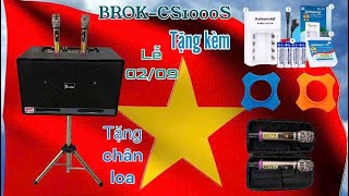 Bàn giao loa BROK-CS1000S về Lâm Đồng / Công suất khủng - Tặng kèm chân loa và phụ kiện khác.