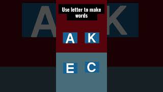 Use letter to make words  #quizetime #quiz #quiztime #quizzytime #riddlechallenge