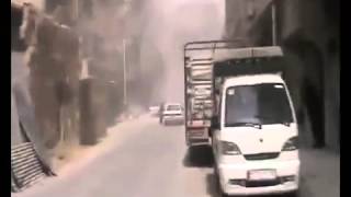 Syria   Assad Bombs Fall on Douma  3 22 13 Depraved Dictator Destroys Damascus Suburbs