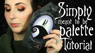 Nightmare Before Christmas Makeup Tutorial | Simply Meant To Be Palette Tutorial