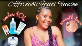 AFFORDABLE 1OK BEGINNER BUDGET FACIAL ROUTINE FOR A FLAWLESS FACE.