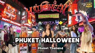 [4K] 🇹🇭 Fright Night on Bangla Road Halloween Madness in Patong Beach Phuket, Thailand 2024