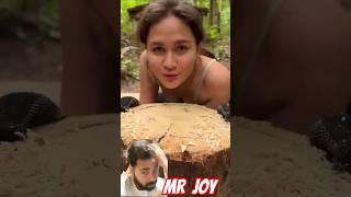 Such a GIRL will survive inany forest #camping #survival #bushcraft #outdoors #tiktok #youtubeshorts