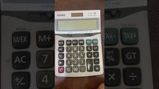 برمجة الآله الحاسبة CASIO -DF-120TV للضريبة