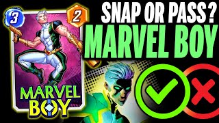 MARVEL BOY 🔫💫 the BEST CARD in August | Snap or Pass | Marvel Snap