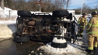 Jeep Wrangler being flipped back on it BFG tires - G&C Tire and Auto Service